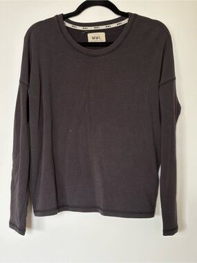 Madewell Dark Charcoal Crewneck Sweatshirt